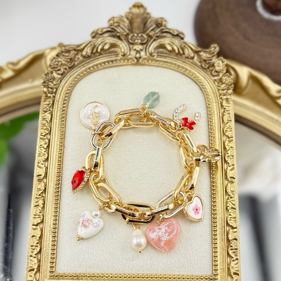 Whimsical Gold Charm Bracelet - Picture 5 of 11
